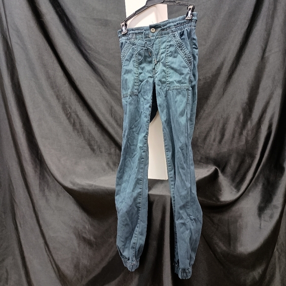 American Eagle Teal Drawstring Jogger Pants - Picture 9 of 11